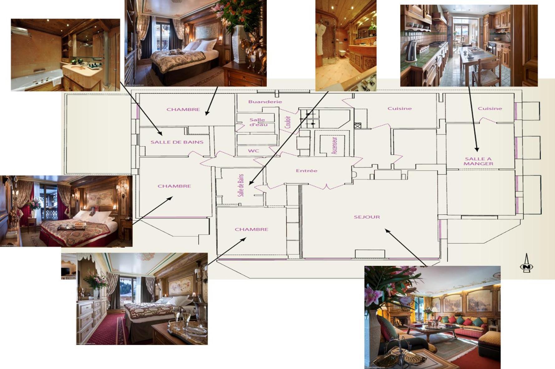 Hotel De La Loze Courchevel Bilik gambar